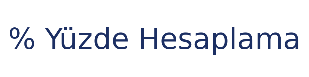 Yüzde Hesaplama Logo